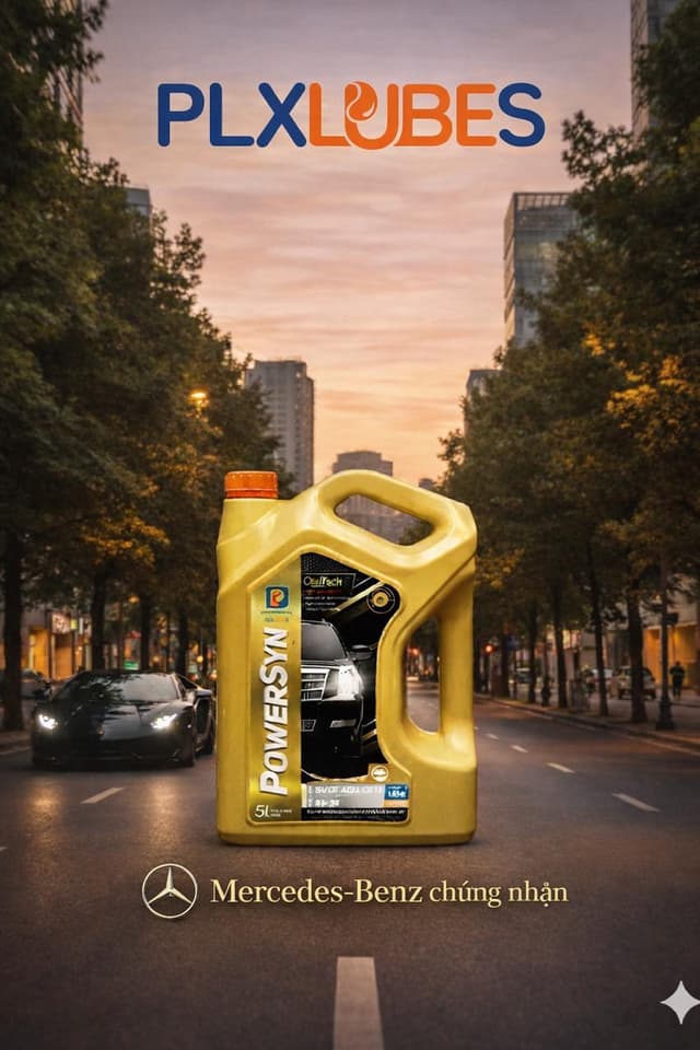 PLX Lubes PowerSyn — Mercedes-Benz chứng nhận